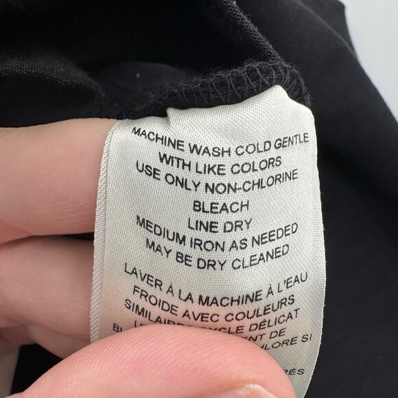 Maeve by Anthropologie The Colette Wrap Jumpsuit Sz 6 Black Wide Leg *No Belt - Picture 10 of 16